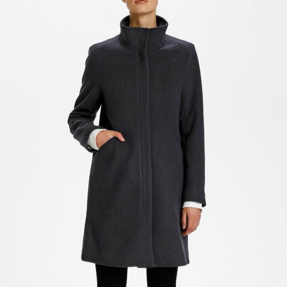Zara Long Wool Coat - Picture 1 of 8